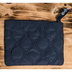 Dare To Roam Zipper Pouch VIP Midnight Blue Makeup Anti Bacterial Storage NEW